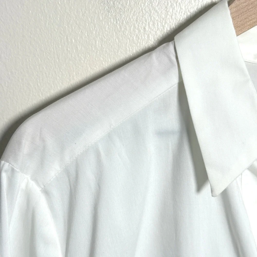 7th Ave NY & Co NEW Womens Button Up Shirt XXL White Jewel Buttons Office Career - Picture 9 of 9
